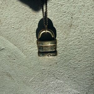 Chloé Gold Paddington Padlock Necklace